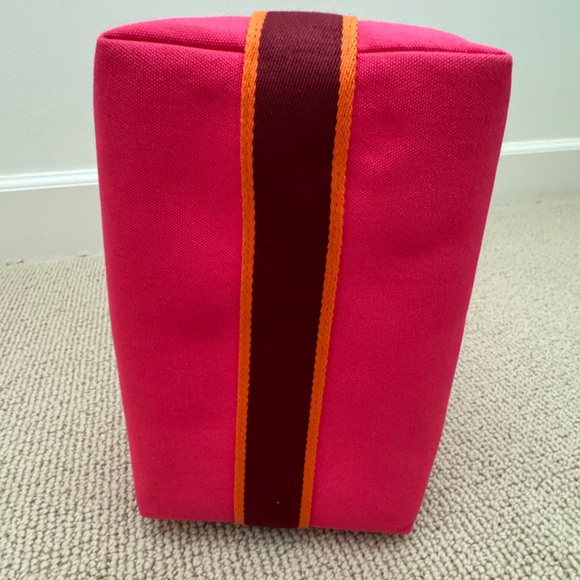New Hermes Bride-A-Brac Case GM Canvas Hibiscus Pink Pouch Large Model - Picture 7 of 13